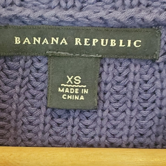 💚5/$25 Banana Republic Purple Button-Up Women's Knit Cardigan Sweater Size XS - Picture 4 of 5